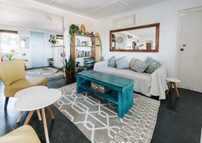 Lounge inside the Surf House at Umzumbe Surf Camp
